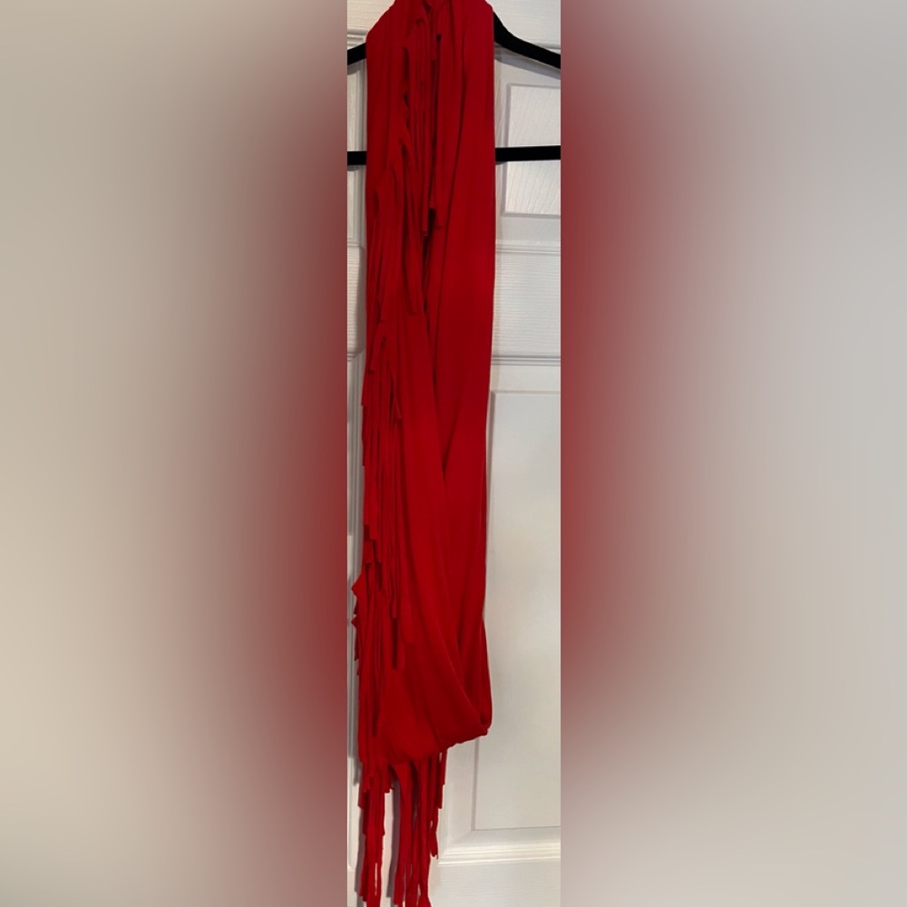 Infinity scarf red